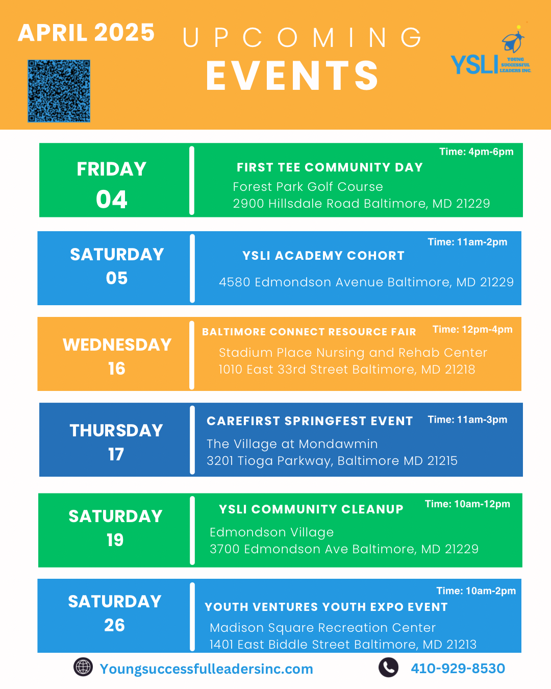 Black and Yellow Modern Upcoming Events Instagram post - 1